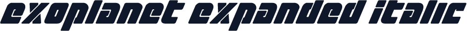 Exoplanet Expanded Italic