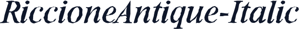RiccioneAntique-Italic