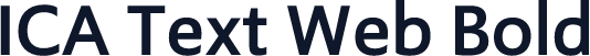ICA Text Web Bold