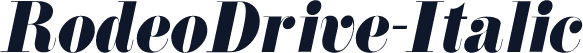RodeoDrive-Italic