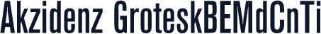 Akzidenz GroteskBEMdCnTi