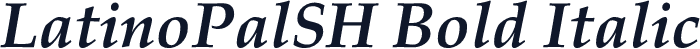 LatinoPalSH Bold Italic
