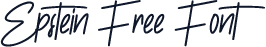 Epstein Free Font