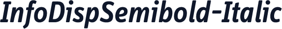 InfoDispSemibold-Italic