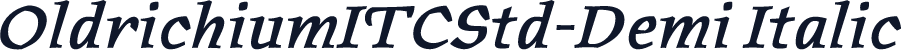OldrichiumITCStd-Demi Italic