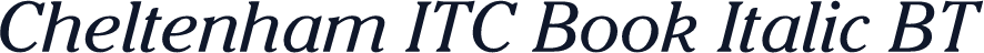 Cheltenham ITC Book Italic BT