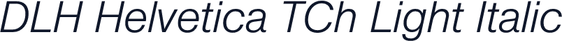 DLH Helvetica TCh Light Italic