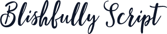 Blishfully Script