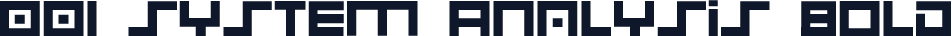 001 System Analysis Bold