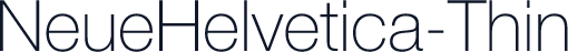 NeueHelvetica-Thin