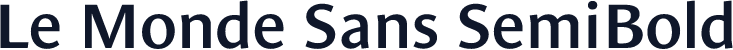 Le Monde Sans SemiBold