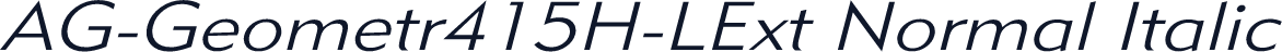 AG-Geometr415H-LExt Normal Italic