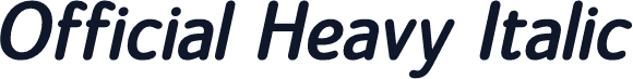 Official Heavy Italic