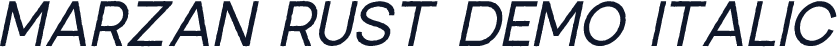 Marzan Rust DEMO Italic