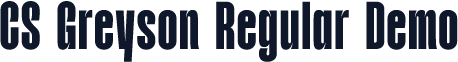 CS Greyson Regular Demo