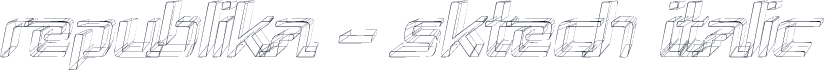 Republika - Sktech Italic