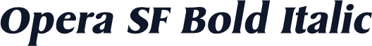 Opera SF Bold Italic