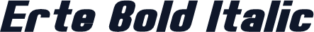 Erte Bold Italic