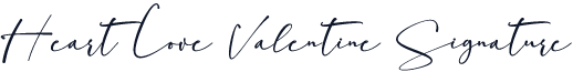 Heart Love Valentine Signature