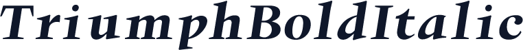 TriumphBoldItalic