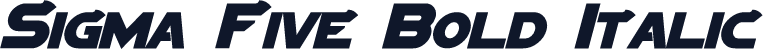 Sigma Five Bold Italic