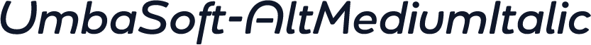 UmbaSoft-AltMediumItalic