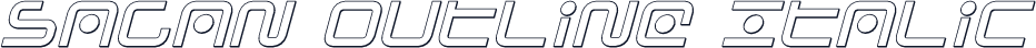 Sagan Outline Italic