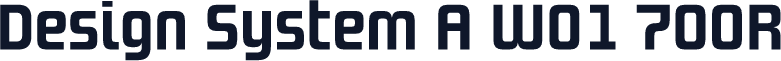 Design System A W01 700R