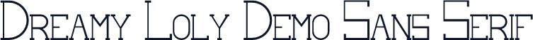 Dreamy Loly Demo Sans Serif