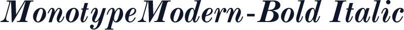 MonotypeModern-Bold Italic