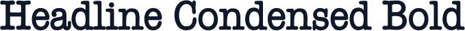 Headline Condensed Bold