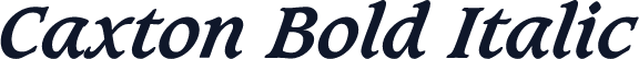 Caxton Bold Italic