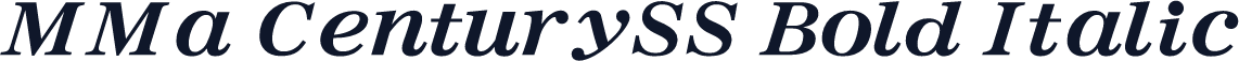 MMa CenturySS Bold Italic