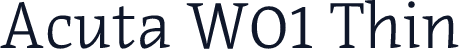 Acuta W01 Thin