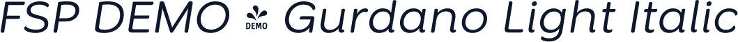 FSP DEMO - Gurdano Light Italic