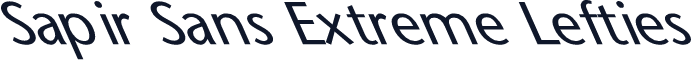Sapir Sans Extreme Lefties