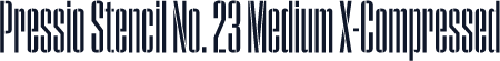 Pressio Stencil No. 23 Medium X-Compressed