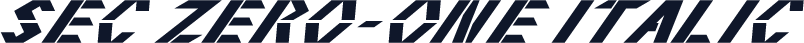 Sec Zero-One Italic