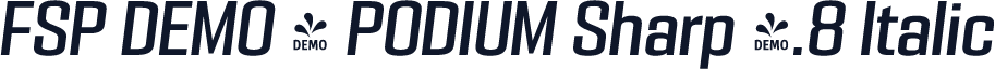 FSP DEMO - PODIUM Sharp 4.8 Italic