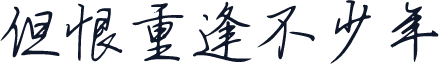 但恨重逢不少年