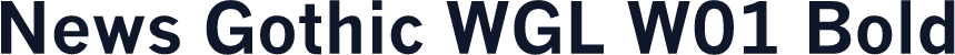 News Gothic WGL W01 Bold