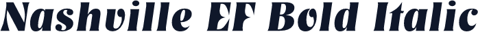 Nashville EF Bold Italic