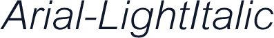 Arial-LightItalic