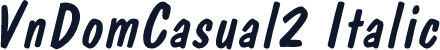 VnDomCasual2 Italic