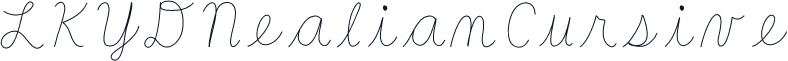 LKYDNealianCursive
