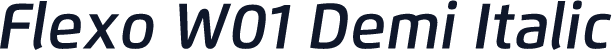 Flexo W01 Demi Italic
