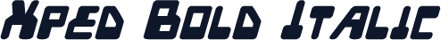 Xped Bold Italic