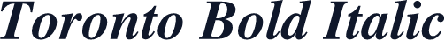 Toronto Bold Italic