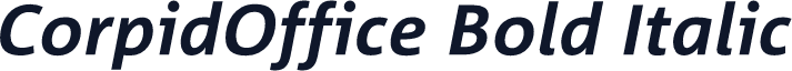 CorpidOffice Bold Italic