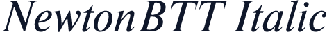 NewtonBTT Italic